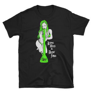 Bong Hits and Blow Jobs Green Bong T-Shirt